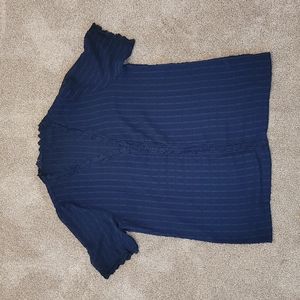 Navy blue sheerer dress shirt